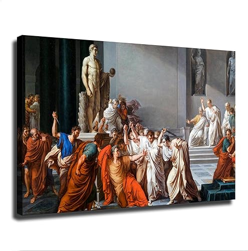 VAKUUM Póster de Assassination Murder Of Julio Caesar Roma, lienzo de pintura en lienzo para pared, impresión de imágenes HD, obra de arte moderna