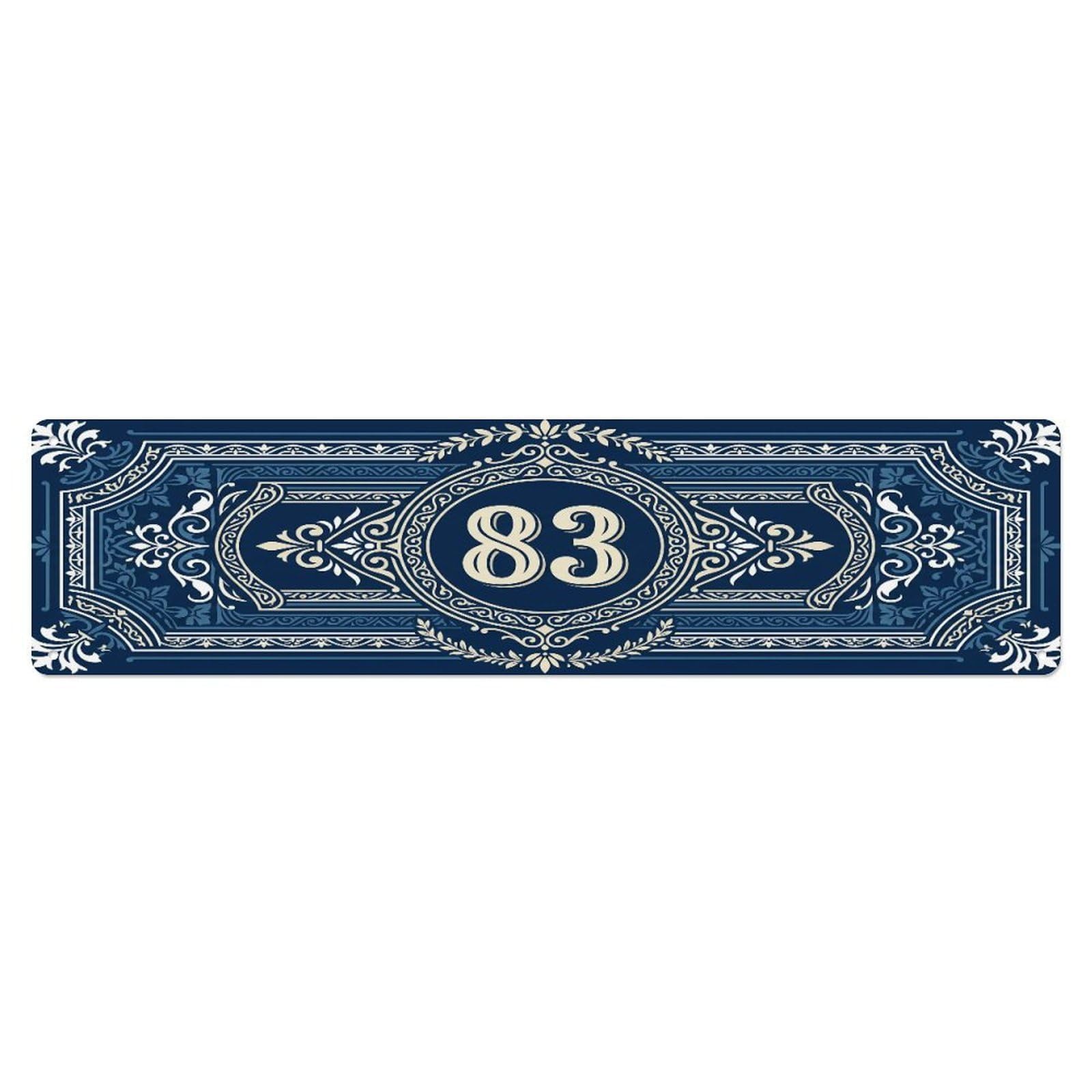 Fqcyn Style Metal Tin Sign Vintage House Door Number 83