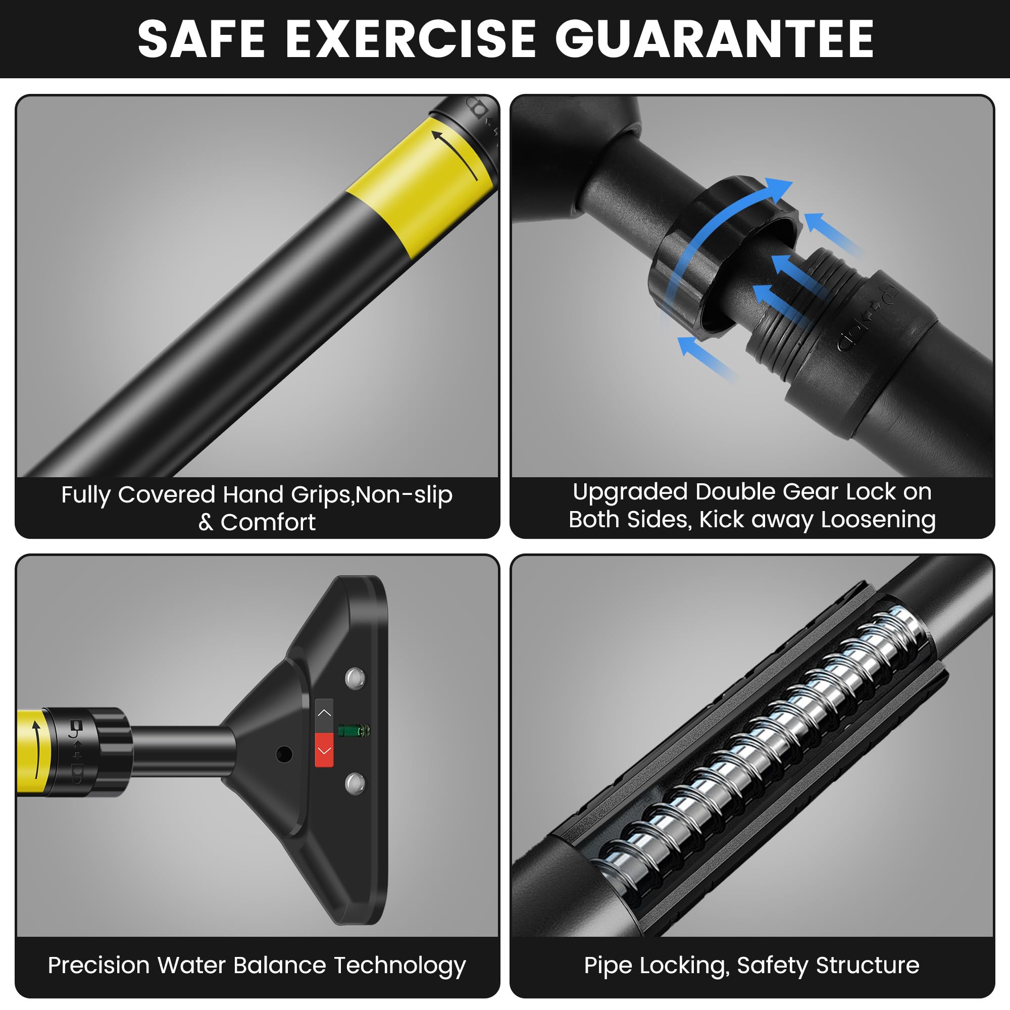 Barra Per Trazioni A Porta - Regolabile 75-94cm, Portata 200kg, Blocco Sicuro - Foto 10