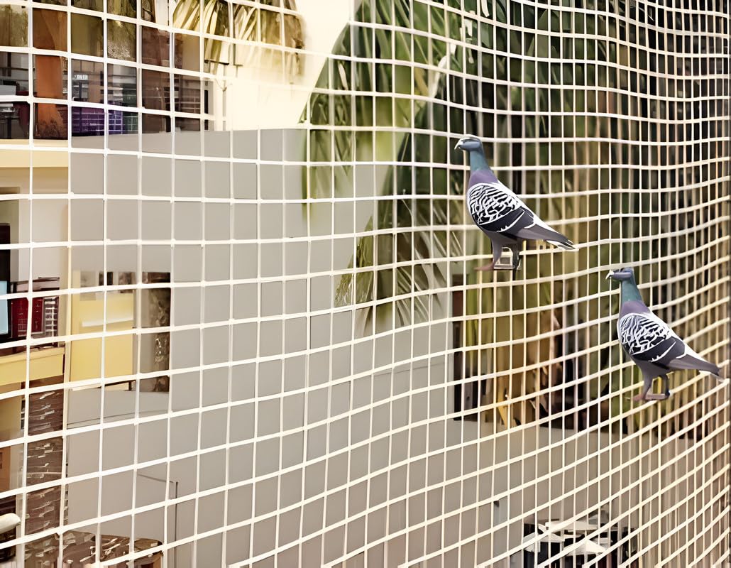 VIMLA ENTERPRISES Bird Net/Anti Bird Net/Pigeon Net Nylon UV Stabilized Multi Filaments with Cable Tie for Easy Installation - White (10 FT x 85 FT) (B0CV5TJBK6) Amazon Price History, Amazon Price Tracker