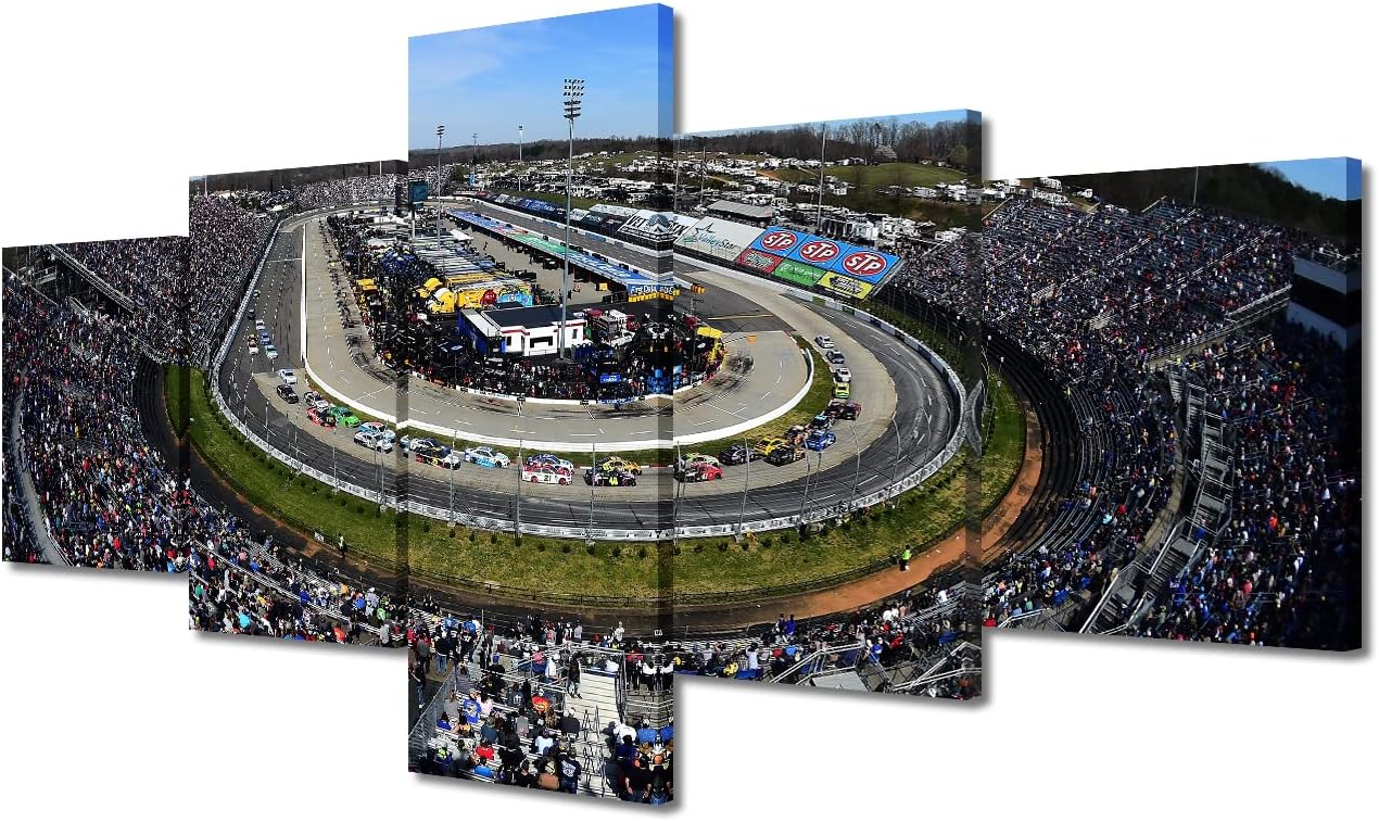 TUMOVO NASCAR Cup Series Sports Canvas Prints 5 Panels