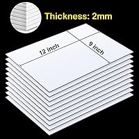 Vista 2 de MEARCOOH Hojas de Espuma Autoadhesivas, Blancas de 9x12 Pulgadas 2mm Papel de Espuma EVA Adhesivo para Manualidades Fabricación de Tarjetas Marcos