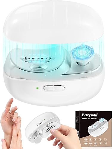 Cortaúñas eléctrico 3 en 1 automático - con pulido, almacenamiento de polvo y luz LED, lima de uñas, recortador de uñas, regalos para mujeres,