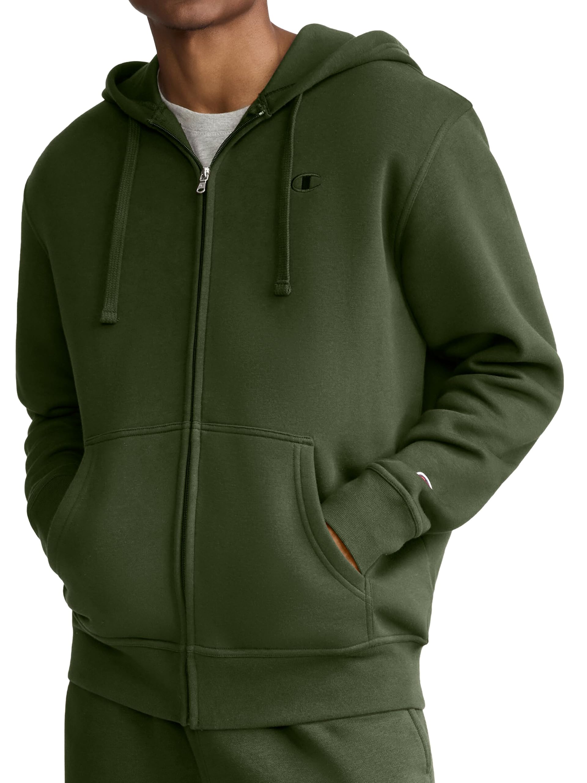 Men's Powerblend Full-zip Hoodie, Standard Fit, Midweight Fleece