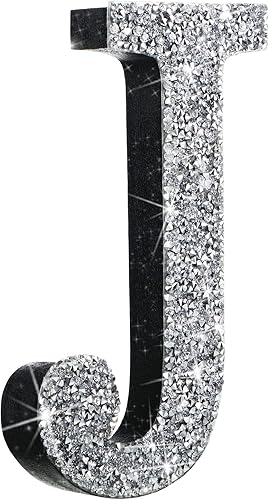 Letras colgantes de diamantes de cristal de 5.7 pulgadas para decoración de pared, letras de manualidades con tornillos y ganchos, decoración de