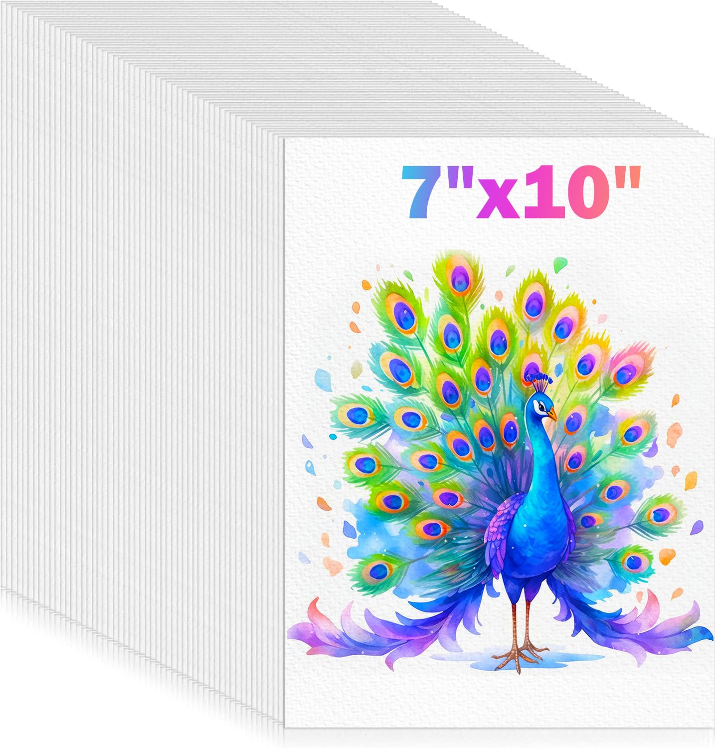 128 Sheets Watercolor Paper,7"x10" Water Color Paper, Art Supplies for Kids