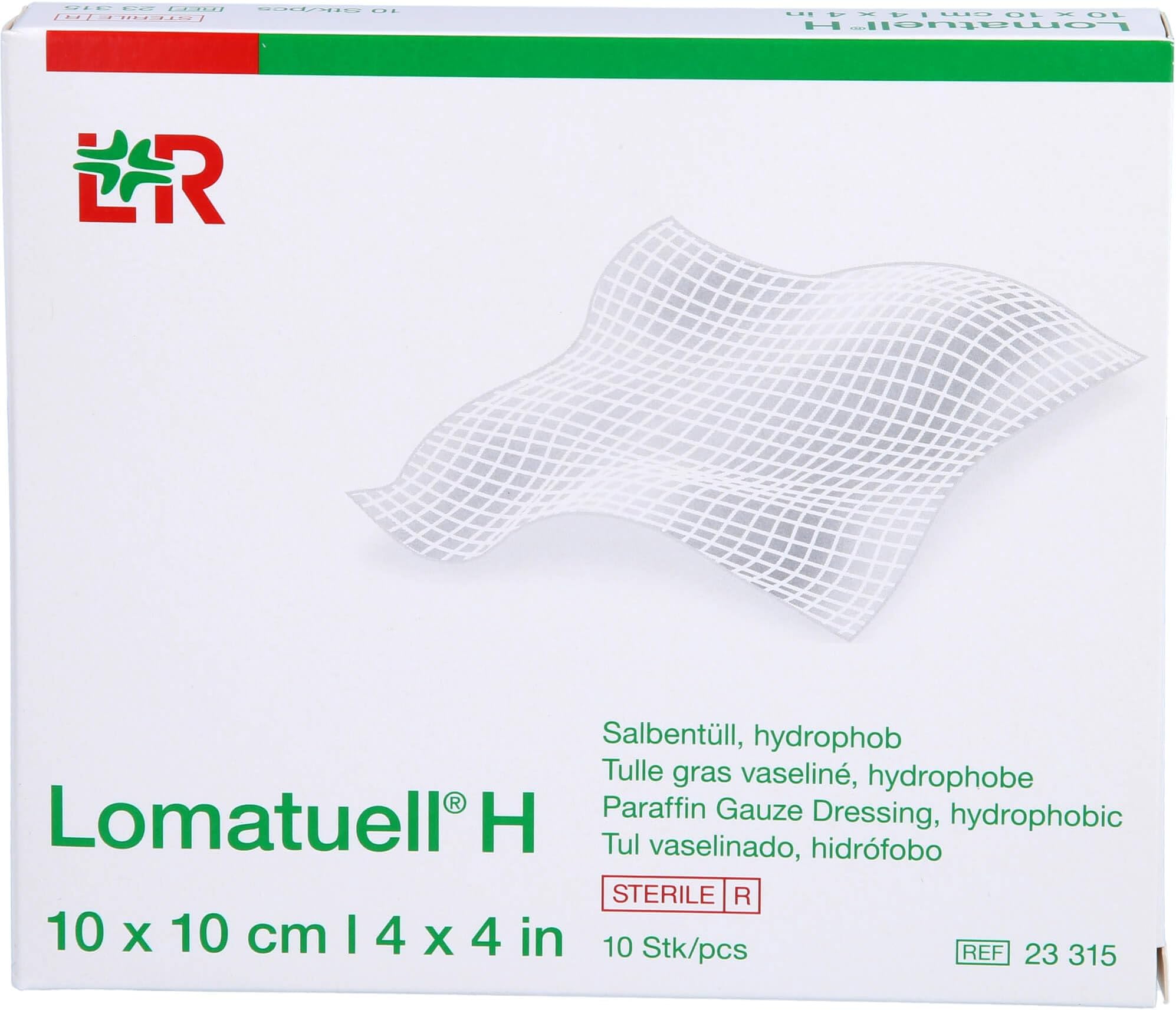 Lomatuell H 23315 Dressings, 10 cm x 10 cm (Pack of 10)