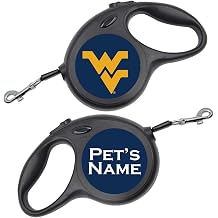 NCAA Licensed Retractable Dog Walking Leash | Personalized for Your Pet West Virginia Mountaineers