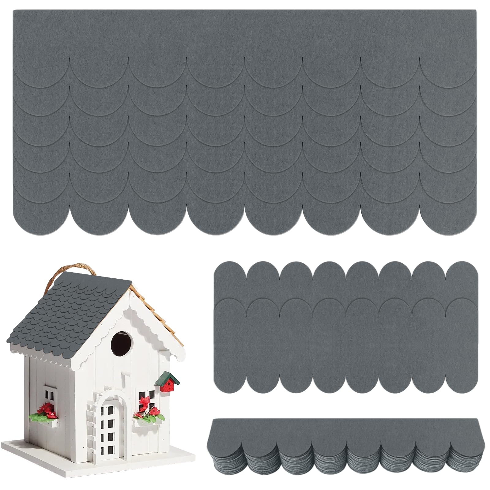 SPOKKI 42 Dachschindeln für Vogelhaus Mini Dachschindeln Was