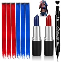 9 Pcs Halloween Costume Quinn Accessories Makeup Kit for Women |