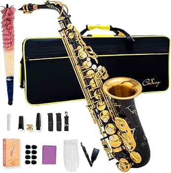 Amazon.com: Cadway Alto Saxophone Eb beginner Saxophone includes