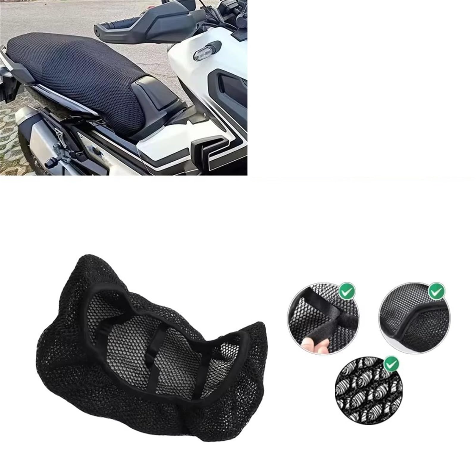 Moto Copri Sedili Per X-ADV 750 Per XADV750 Per ADV750 Coprisedile Per Moto Protezione Antiscivolo Resistente Al Calore Elastica E Traspirante