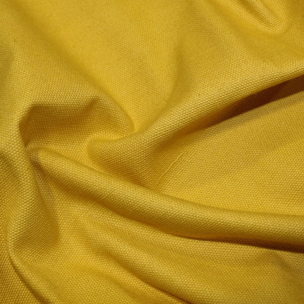 Plain 100% Cotton Canvas Fabric Upholstery Craft 260gsm 145cm Wide (PER METRE) (Ochre)