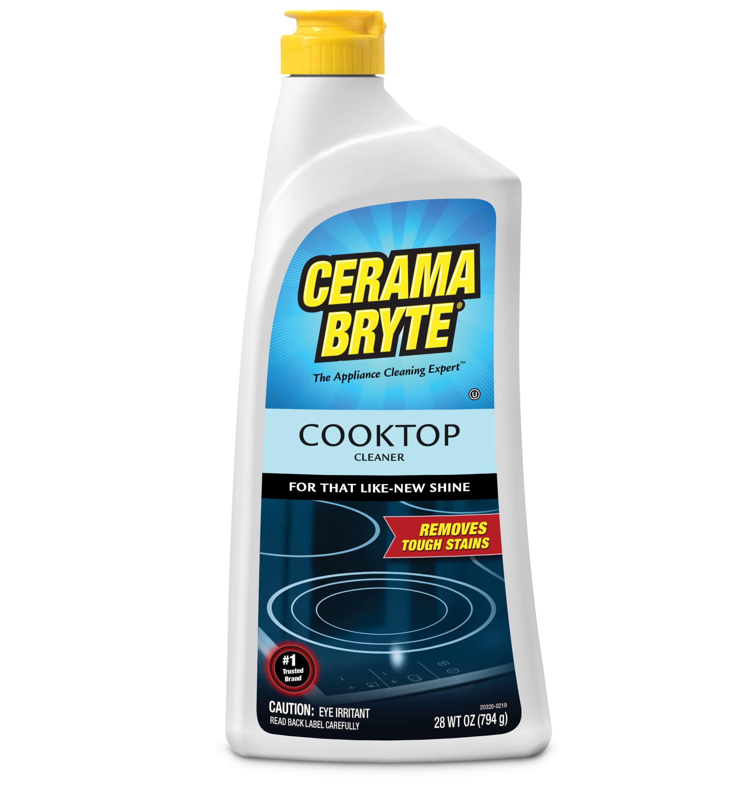 Cerama Bryte Removes Tough Stains Cooktop and Stove Top Cleaner for Glass - Ceramic Surfaces, 1-28 oz