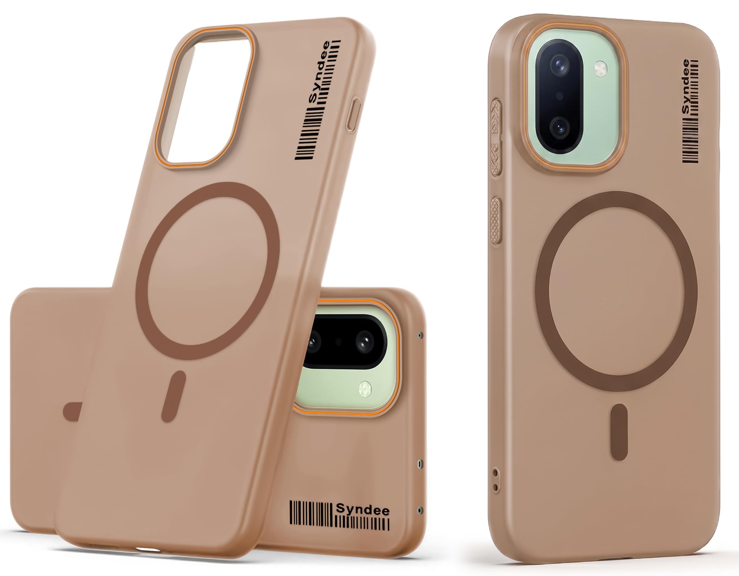 DL3 Mobilak Case Back Cover for OnePlus 15R/OnePlus Ace 6/Ace 6T, Sleek Frosted Translucent Back Only Compatible with Wireless Magnetic Accessories | Anti-Scratch Shockproof Phone Case (Brown)