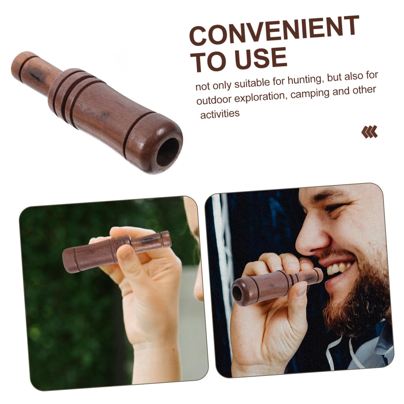 balacoo Duck Calls Wood Construction Realistic Animal Caller Compact for Camping Hunting