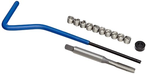 Miniatura 32 de E-Z Lok EK30820 - Juego de insertos roscados helicoidales, acero inoxidable 304, tamaño de rosca 1/4"-28, longitud instalada 0.500" (paquete de 10)