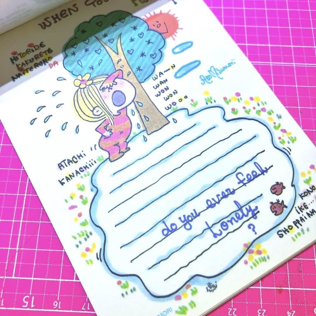 Amazon.co.jp: 水森亜土 亜土ちゃん メモパッド メモ帳 レトロ