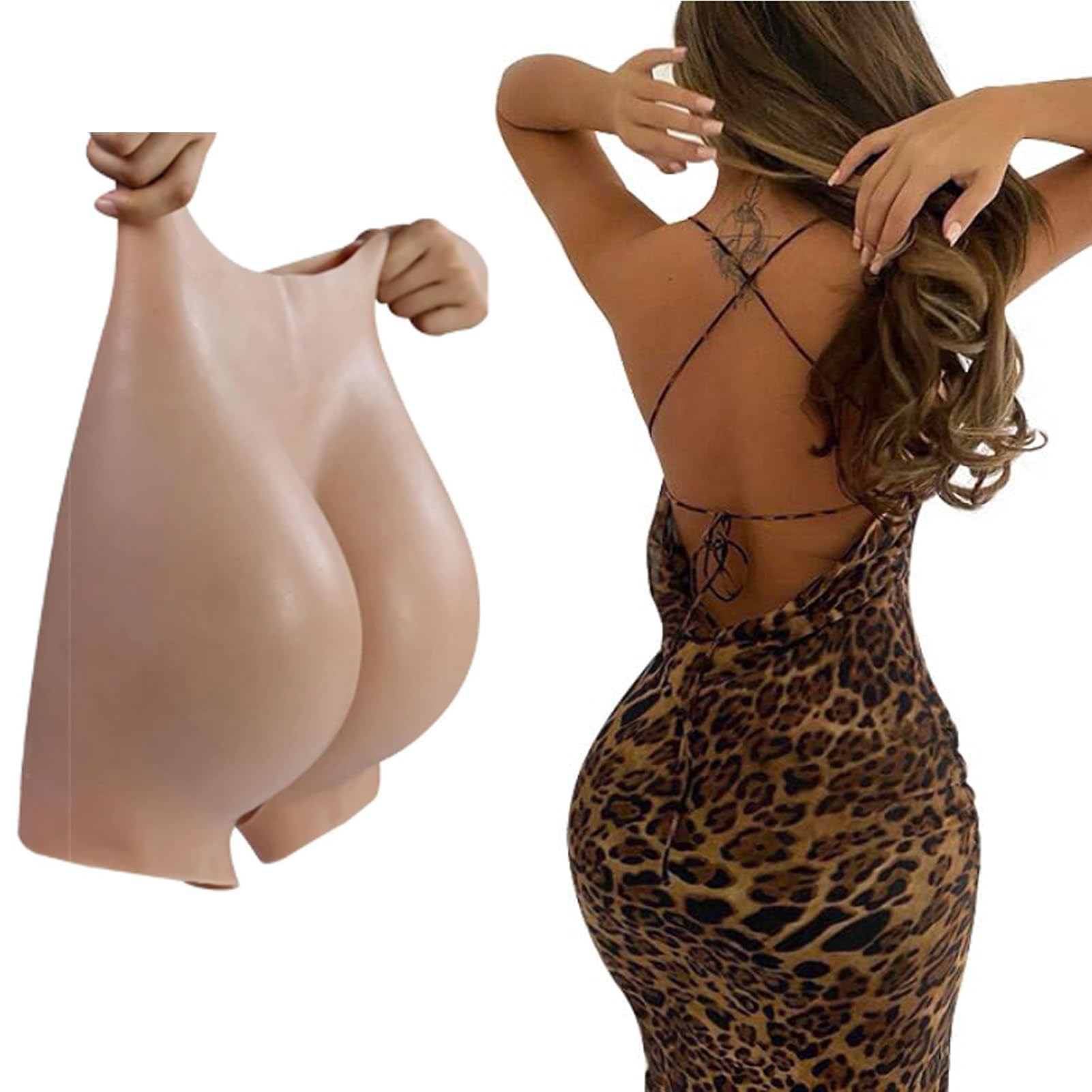 Silicone Butt Shaper Mutandine Hip Lift Enhancer Mutandine A Vita Alta Culo Finto Push Up Biancheria Intima Morbida per Le Donne Drag Queen