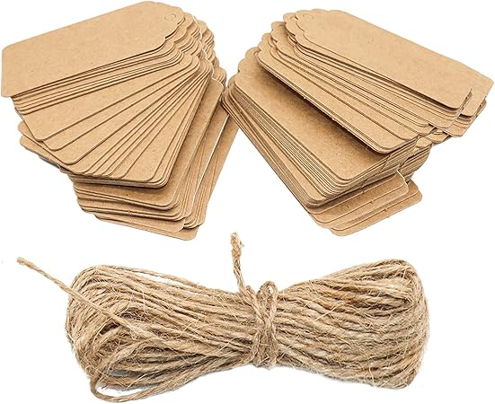 Paper luggage tags with string Clearance