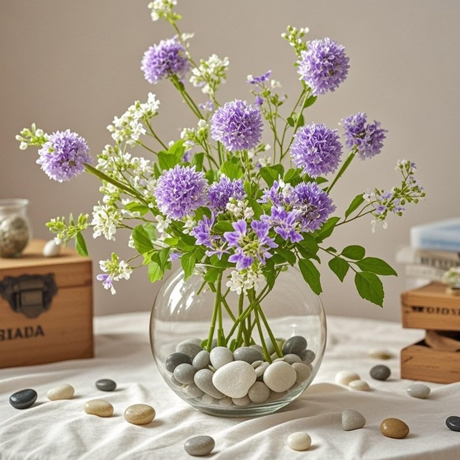 KEILEOHO Ciottoli decorativi da 5 kg, 4 – 6 cm, pietre decorative per giardino