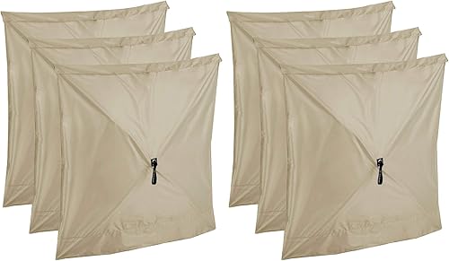 Clam Paneles de viento y sol de tela de ajuste rápido, solo accesorio