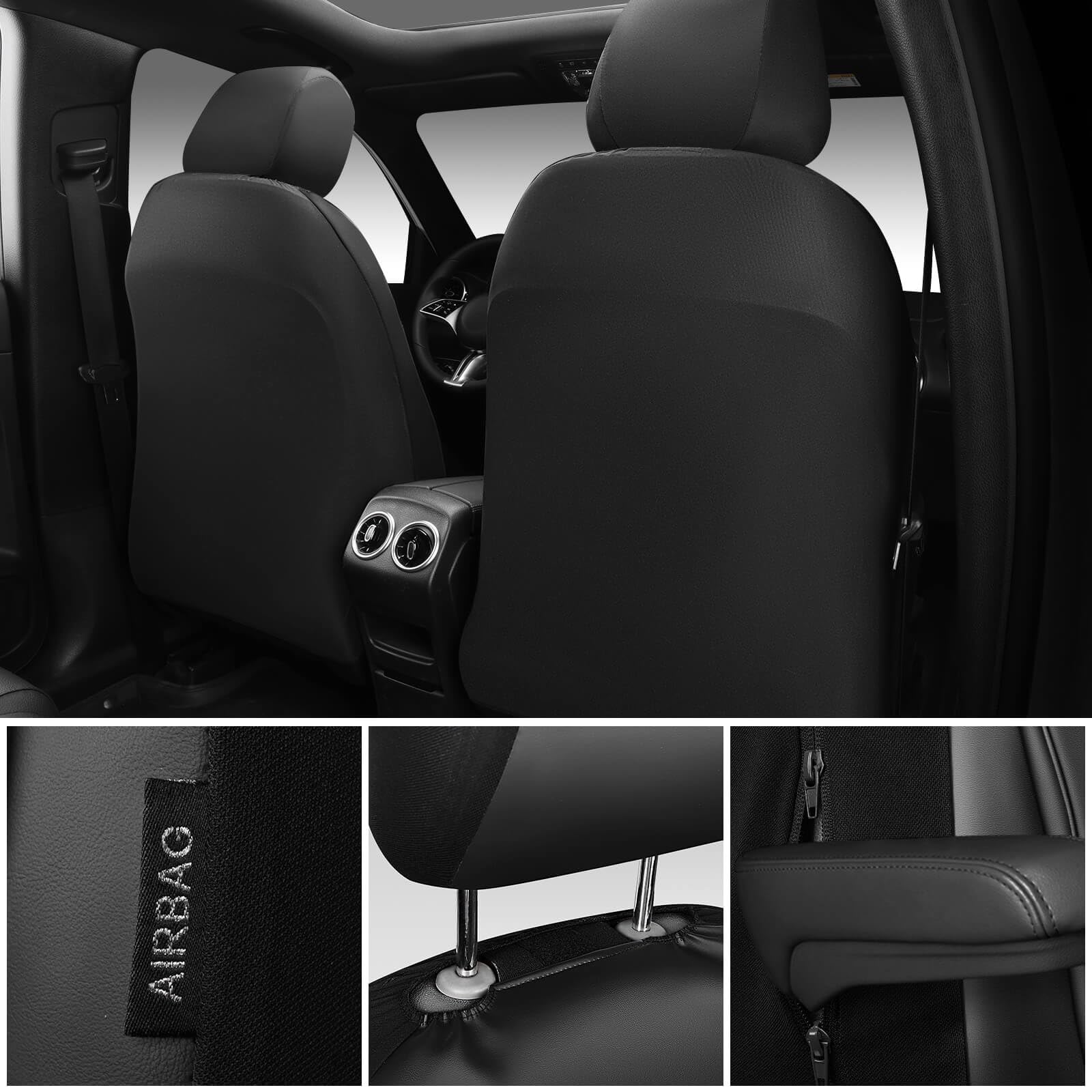 CAR PASS 3D Foam Faux Leather Car Seat Covers Front Seats Waterproof Leather Front Seat Cover for Cars — view 2