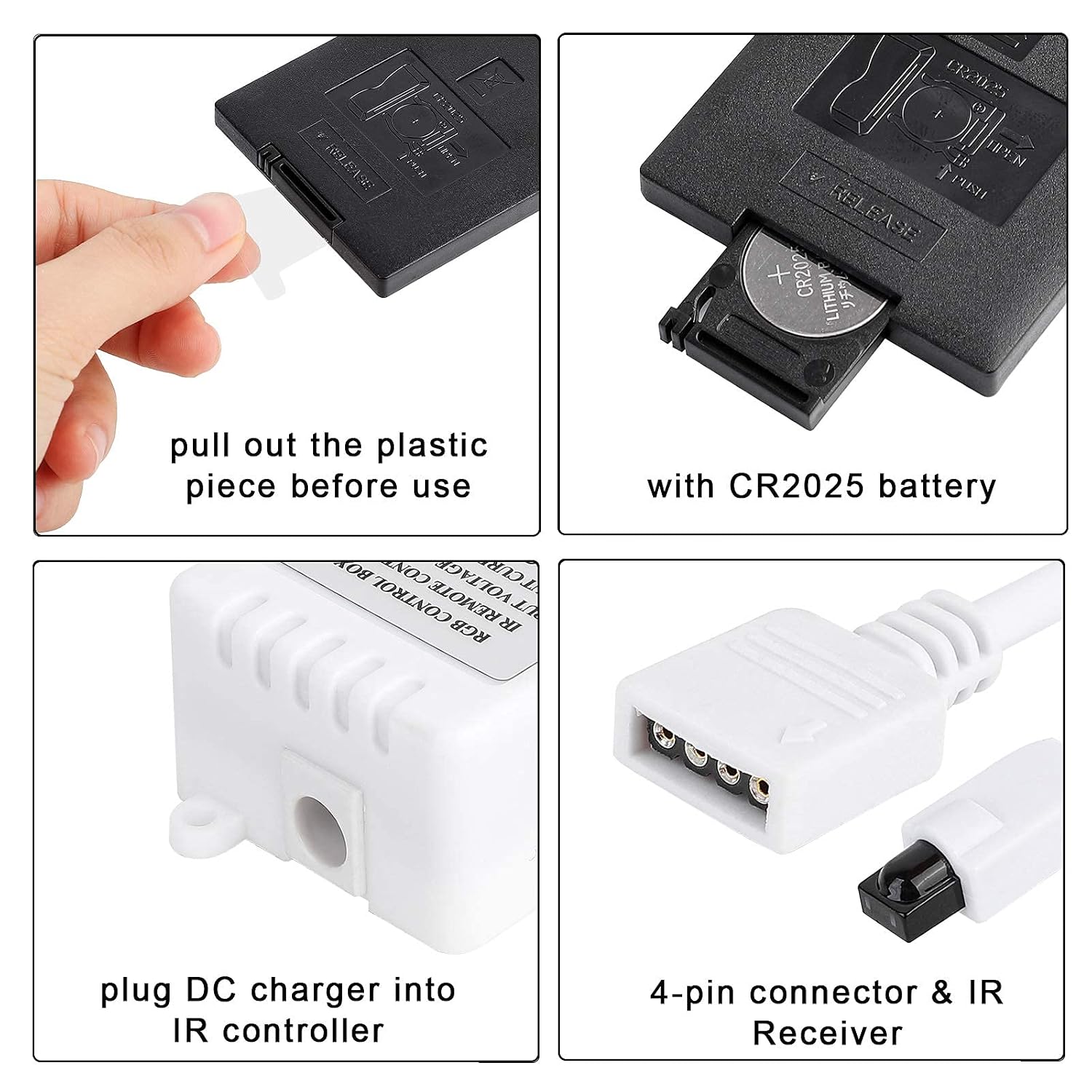 SUPERNIGHT RGB LED Strip Controller, 44 Keys IR Remote image 3