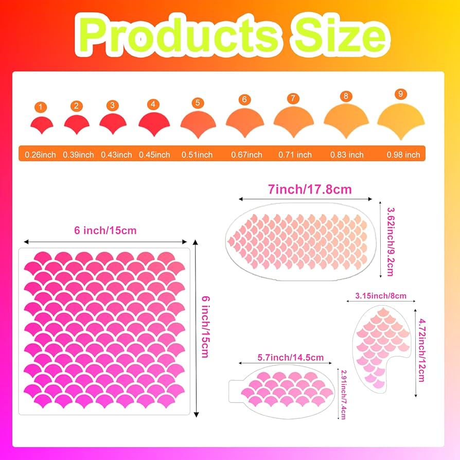 amazon-com-mermaid-makeup-mermaid-scale-stencil-airbrush-stencils-large-plastic-dragon-reusable-fish-scales-animal-print-templates-kit-for-women-girls-body-art-face-painting-wall-accessories-6x6-inch-mermaid for Free Printable Mermaid Scale Stencil Amazon.com : Mermaid Makeup Mermaid Scale Stencil Airbrush Stencils Large Plastic Dragon Reusable Fish Scales Animal Print Templates Kit for Women Girls Body Art Face Painting Wall Accessories (6x6 inch Mermaid) : for Free Printable Mermaid Scale Stencil