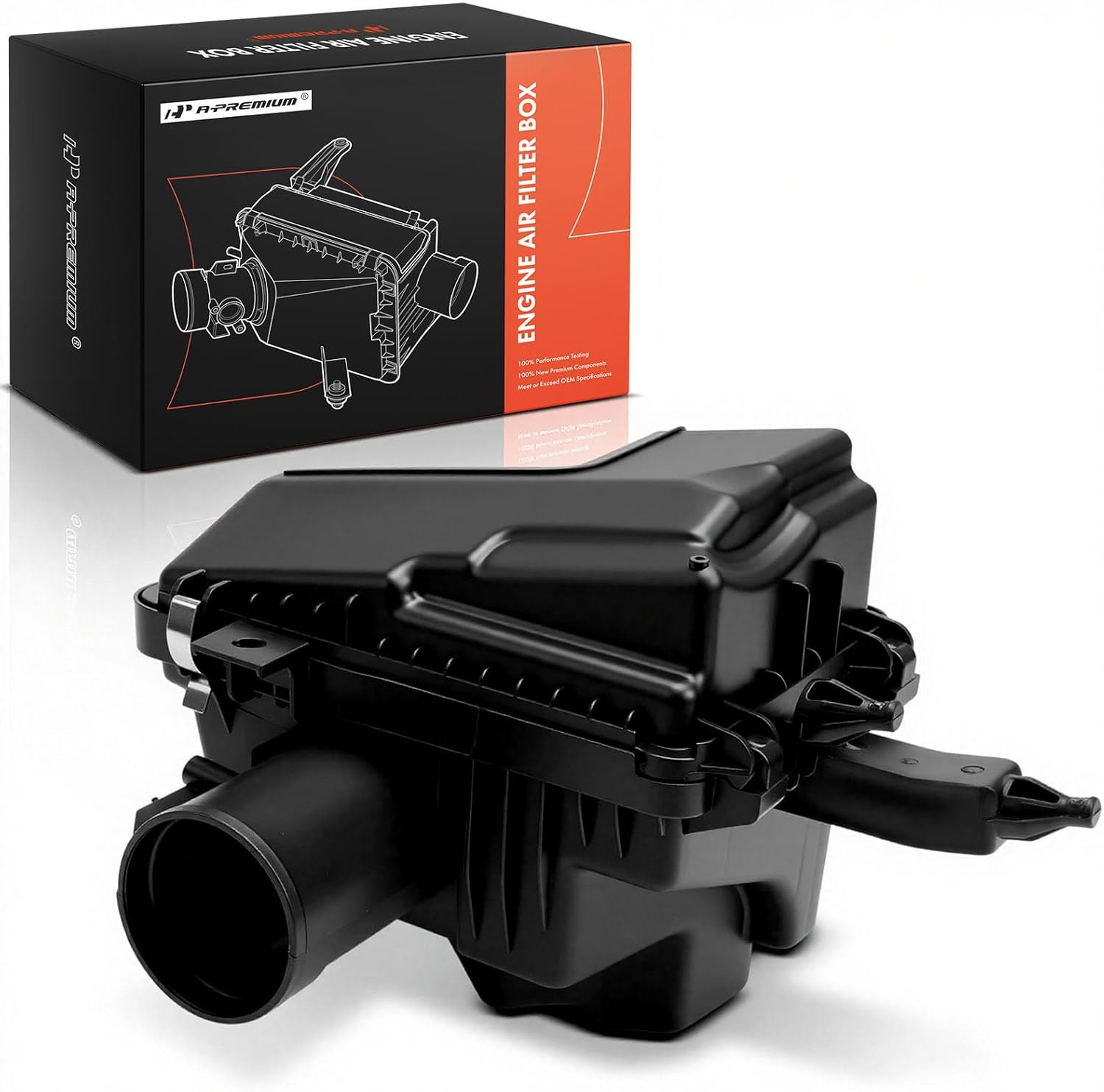 A-Premium Engine Air Filter Cleaner Box Housing Compatible with Nissan Rogue 2014 2015 2016 2017 2018 2019 2020, L4 2.5L, Replace# 165004BA3B