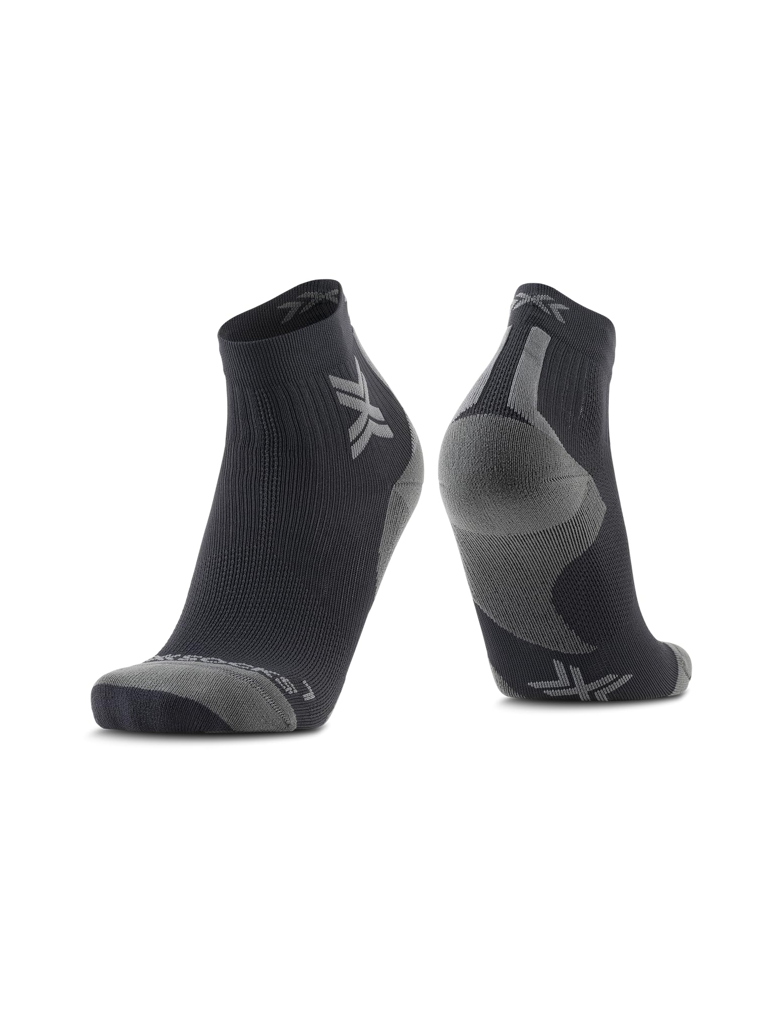 X-​Socks Run Discover Ankle, Calcetines, Unisex adulto, Black/​Charcoal, 42-​44