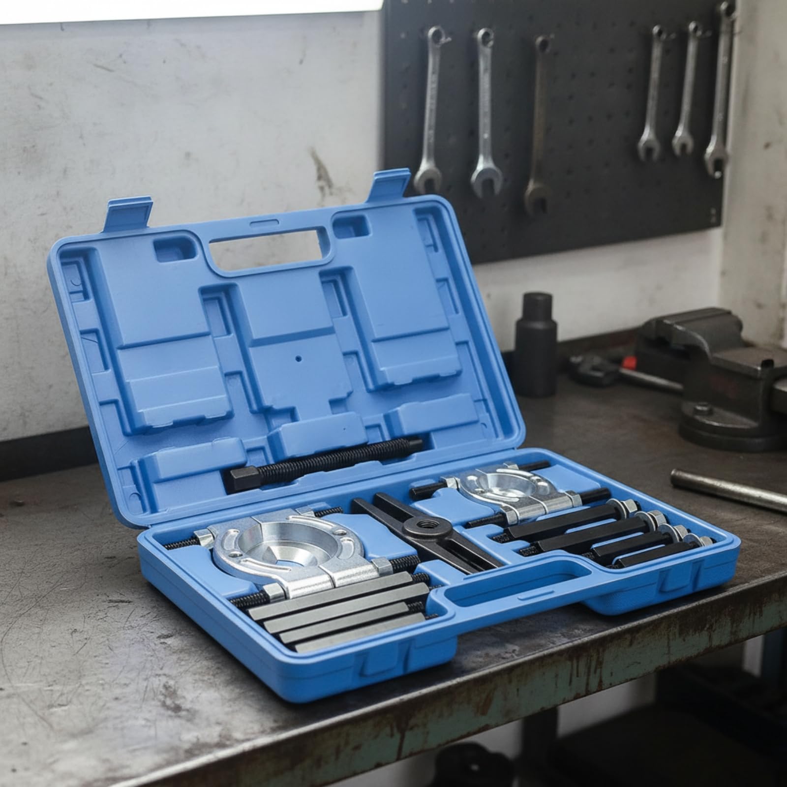 12 Pezzi Kit Estrattore Cuscinetti Robusto Estrattori Cuscinetti Completo Utensili per Meccanici