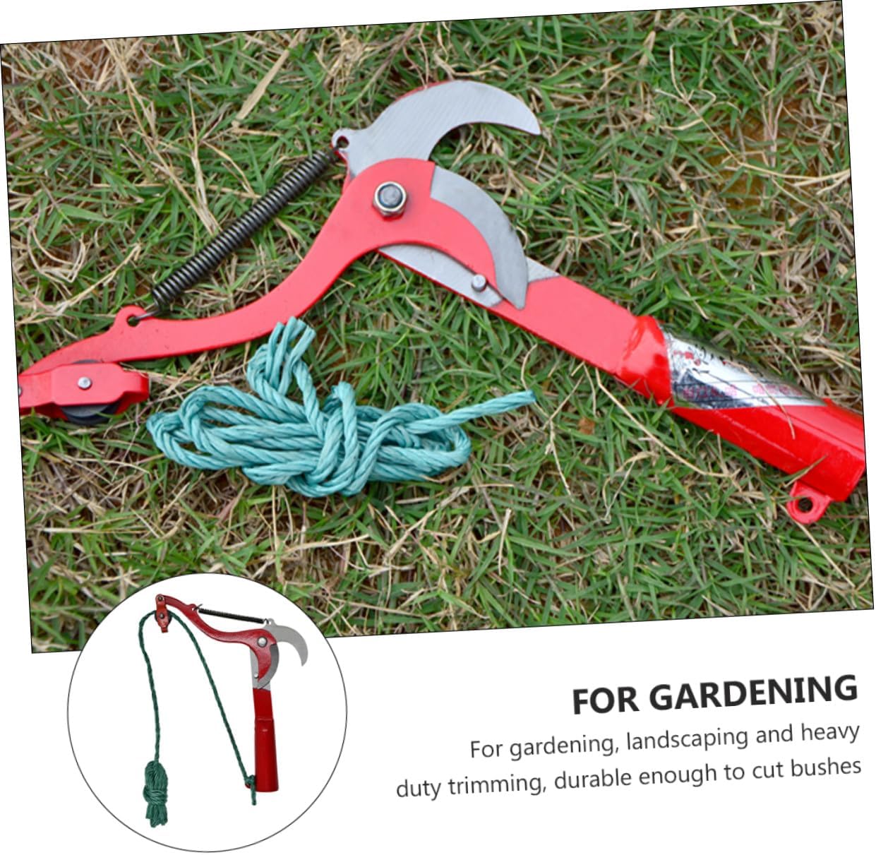 Extendable Fruit Tree Pruner and Harvester Clipper with Rope, Garden Branches Trimming Shear for High Branches, Labor-saving Plant Tree Pruning Tool for Outdoor Gardening