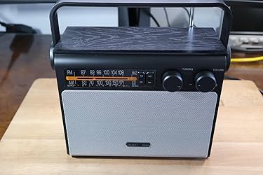 Amazon.com: YOWGULF Portable AM FM Radio, Bluetooth Radio with Best ...