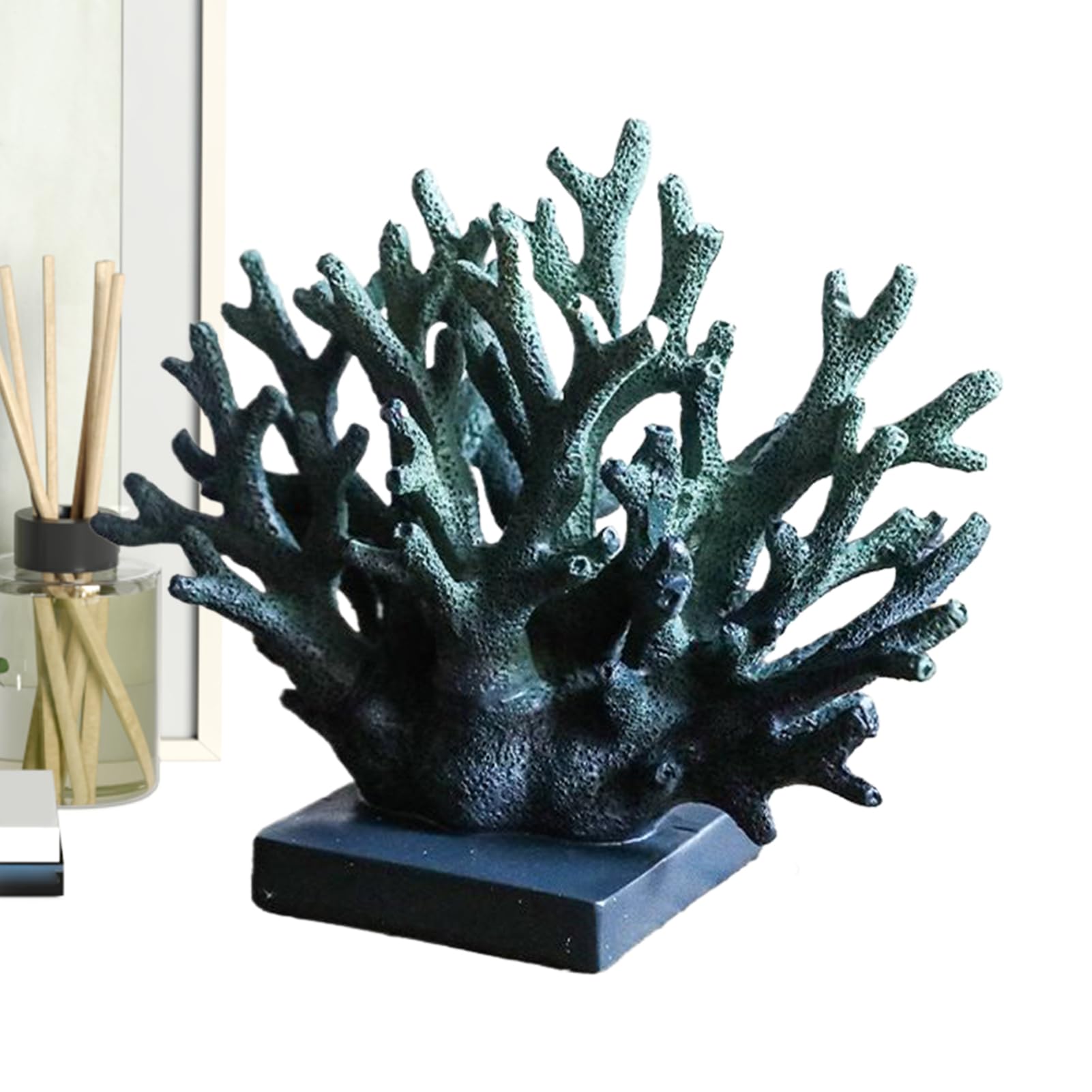 Sculpture de corail en résine, statue de table haut de gamme couloir