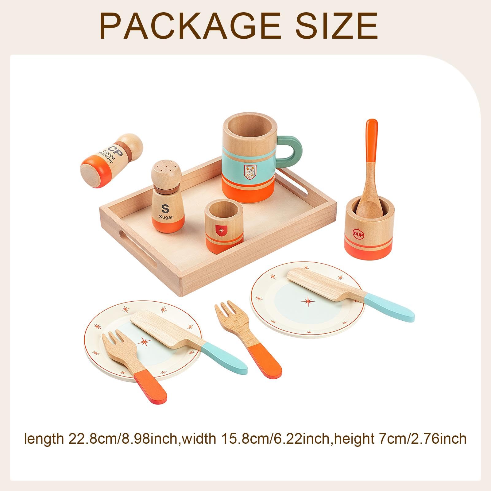 Set da tè per Bambini Piccoli con Tazze E Piatti Simulati, Regalo di Compleanno per Bambini Piccoli