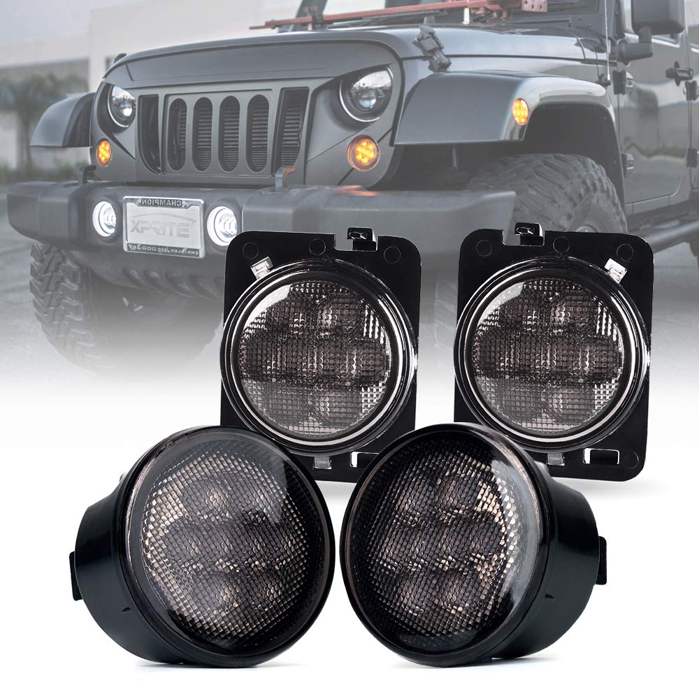 Amazon.com: Xprite Smoked Lens Turn Signal & Side Marker Lights
