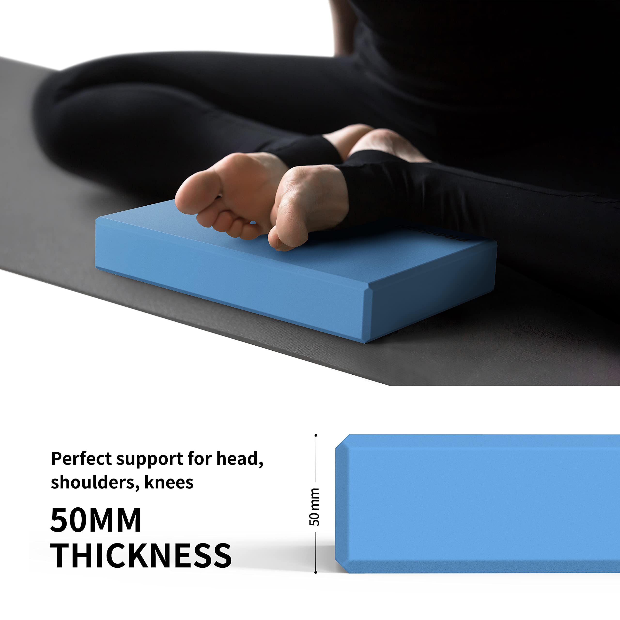 Blocchi Yoga In Schiuma EVA - Set 2 Pezzi Antiscivolo Per Pilates E Stretching - Foto 6