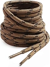 VSUDO Round Boot Laces, Heavy Duty Shoelaces for Work Boots, Strong Hiking Replacement Shoe Laces for Outdoor Footwear
