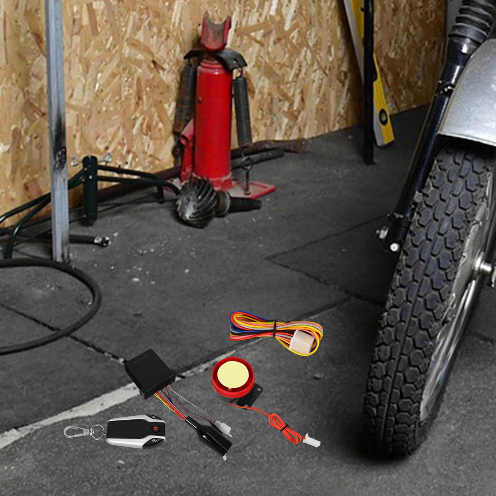 Kit D'alarme Moto à Distance 12v en Plastique Télécommande