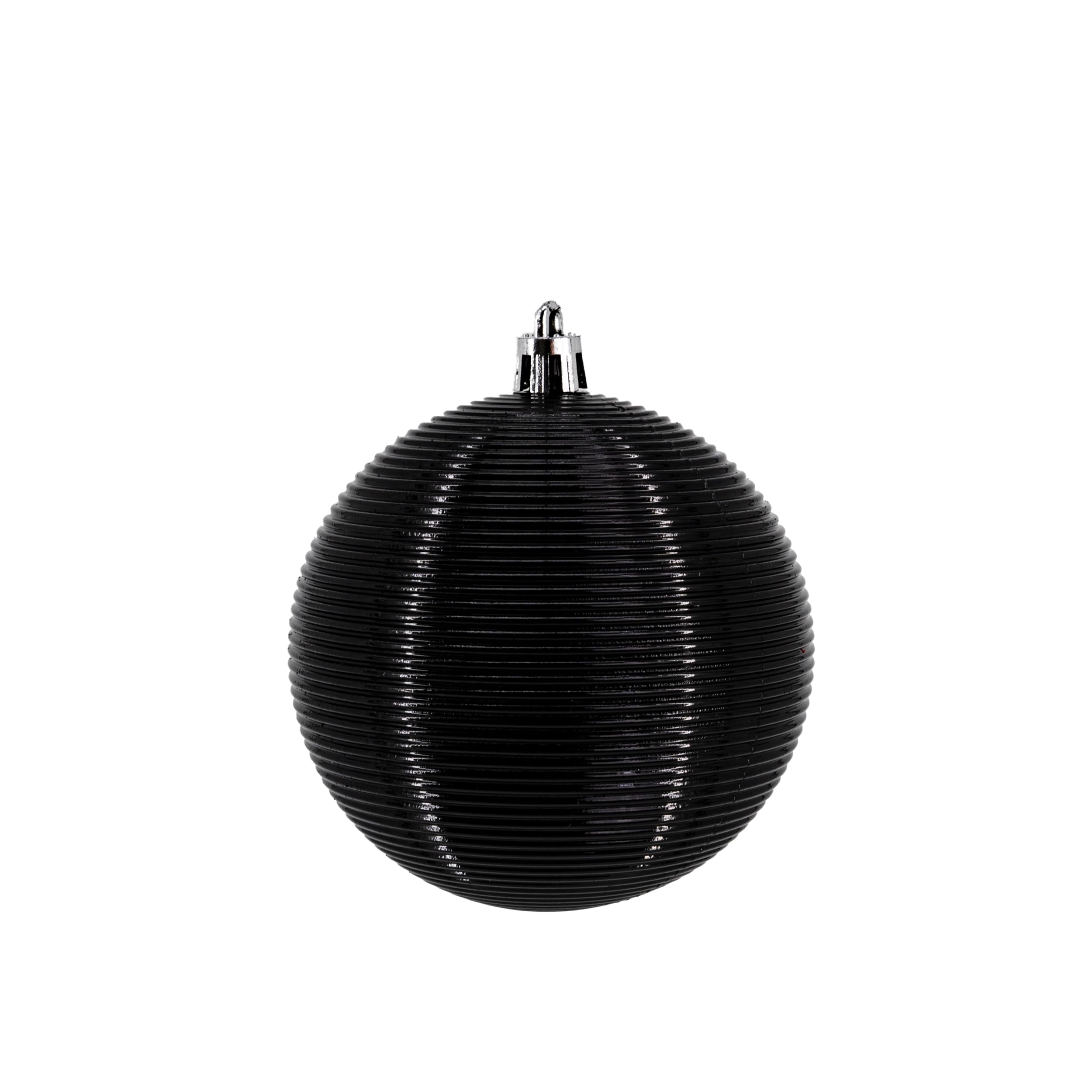 Kunststoff Weihnachtskugel schwarz 2 Sets - 68 Stück Ø 8cm Deko Kugel Christbaumschmuck Mix Glitzer Matt Gemustert Glänzend