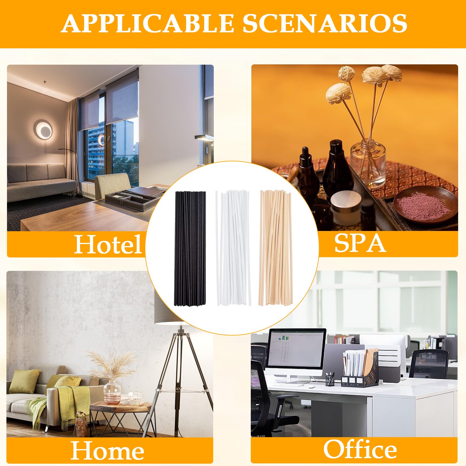 1Set Geur Reed Spa Auto Geen Vuur Hotels Essentiël