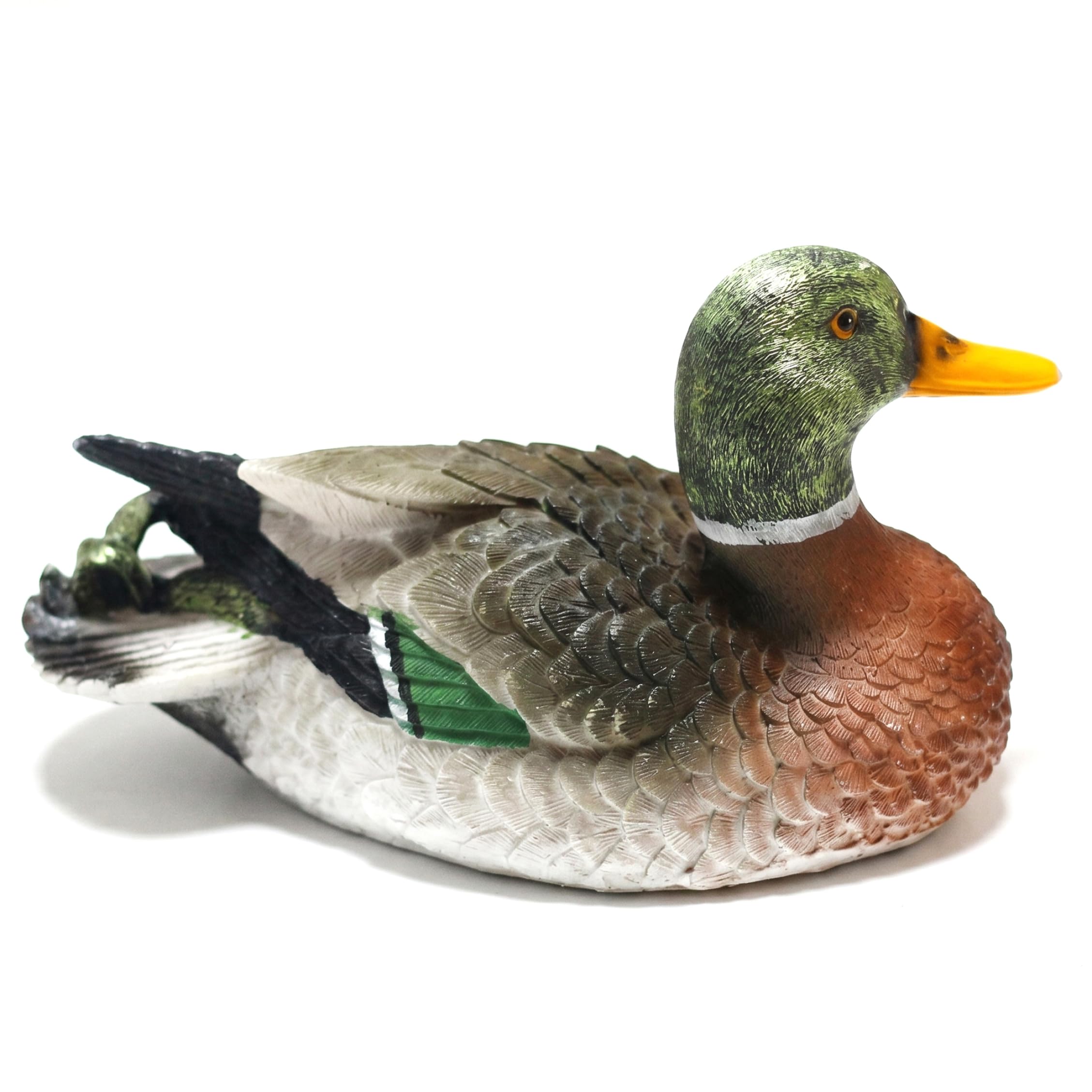 Hotainoys Mallard Duck Decoy - Floating Duck Decoys, Realistic Resin Pond Decor For Outdoor Garden Pool Backyards Water Decor
