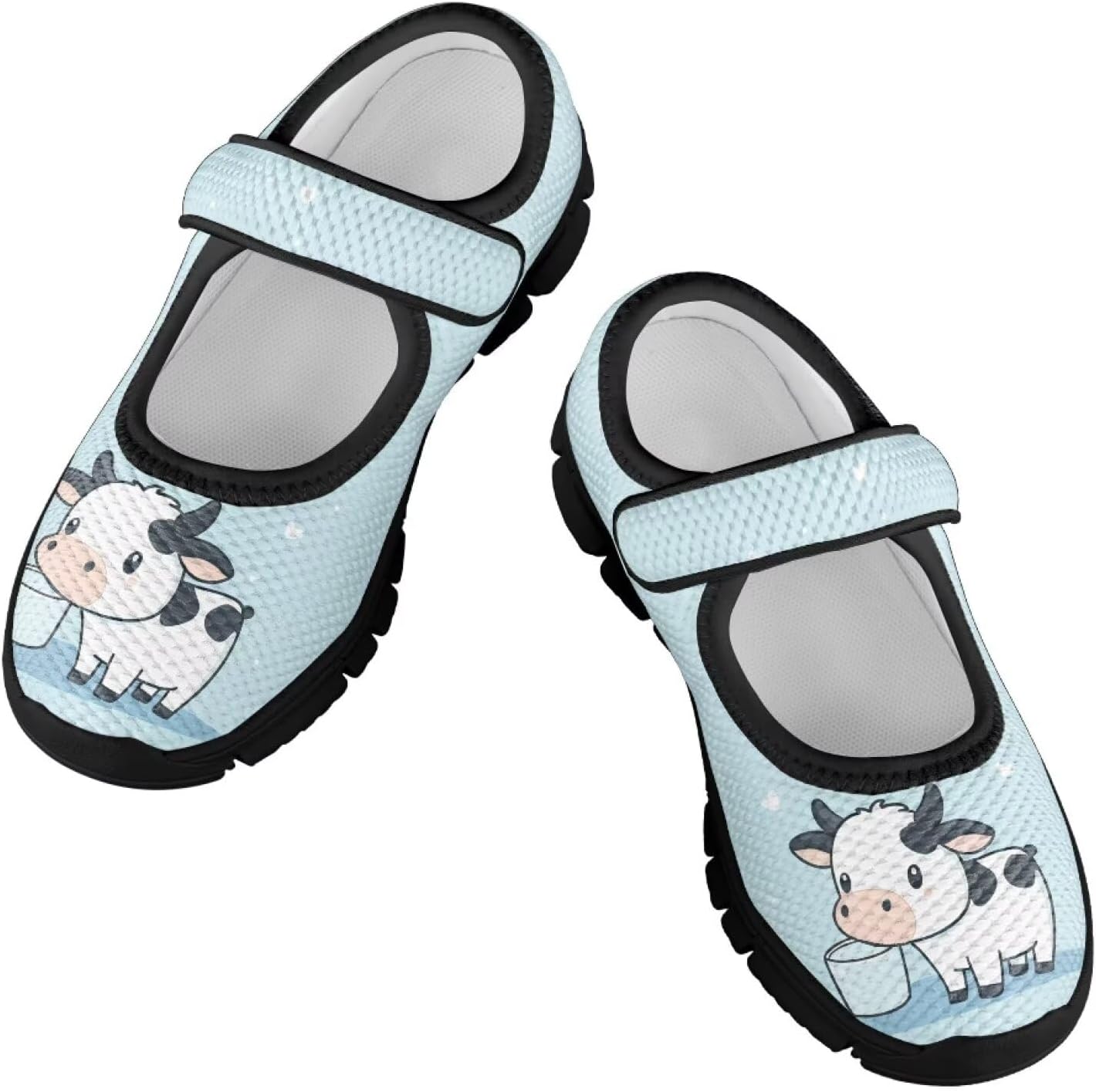 Kids Boys Girls Casual Shoes with Strap Comfort Non Slip Walking Flat Shoes Breathable Mesh Students Sports Sneakers US 11-15