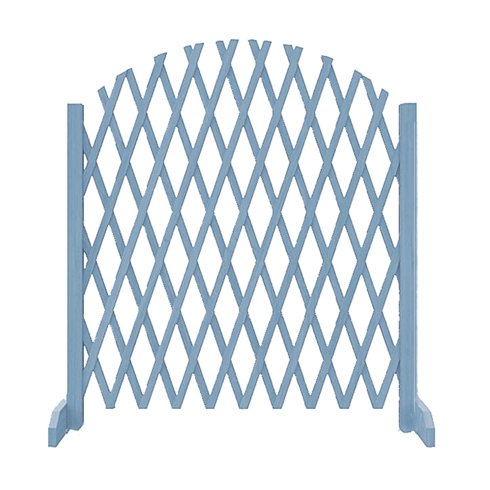 ASerZenith Expandable Wooden Garden Fence With Retractable Traffic Barriers For Home Yard Brown 120X70Cm A,Blue-250X120Cm-A