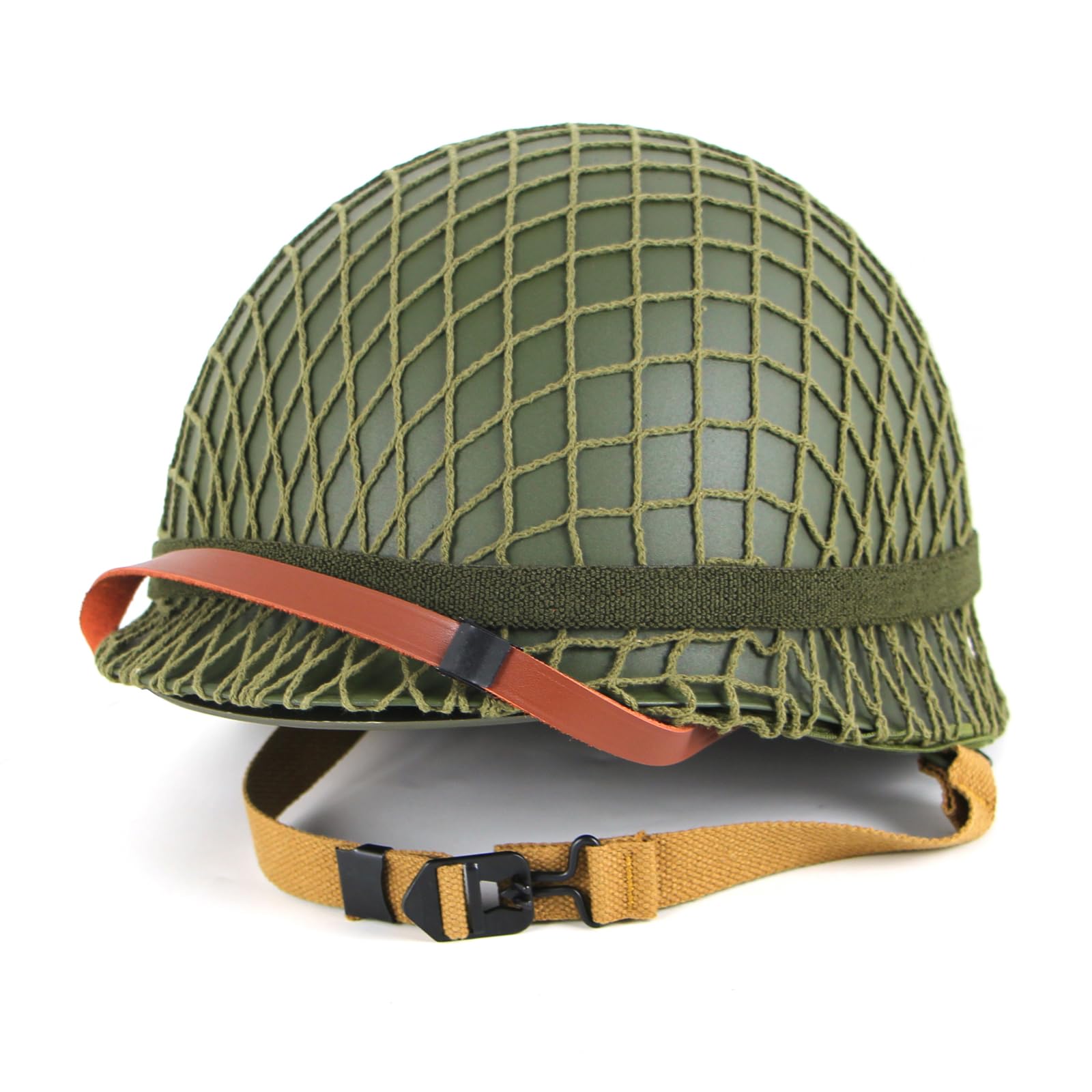 WW2 Version WWII US M1 Helmet Steel with Chin Strap Adjustable