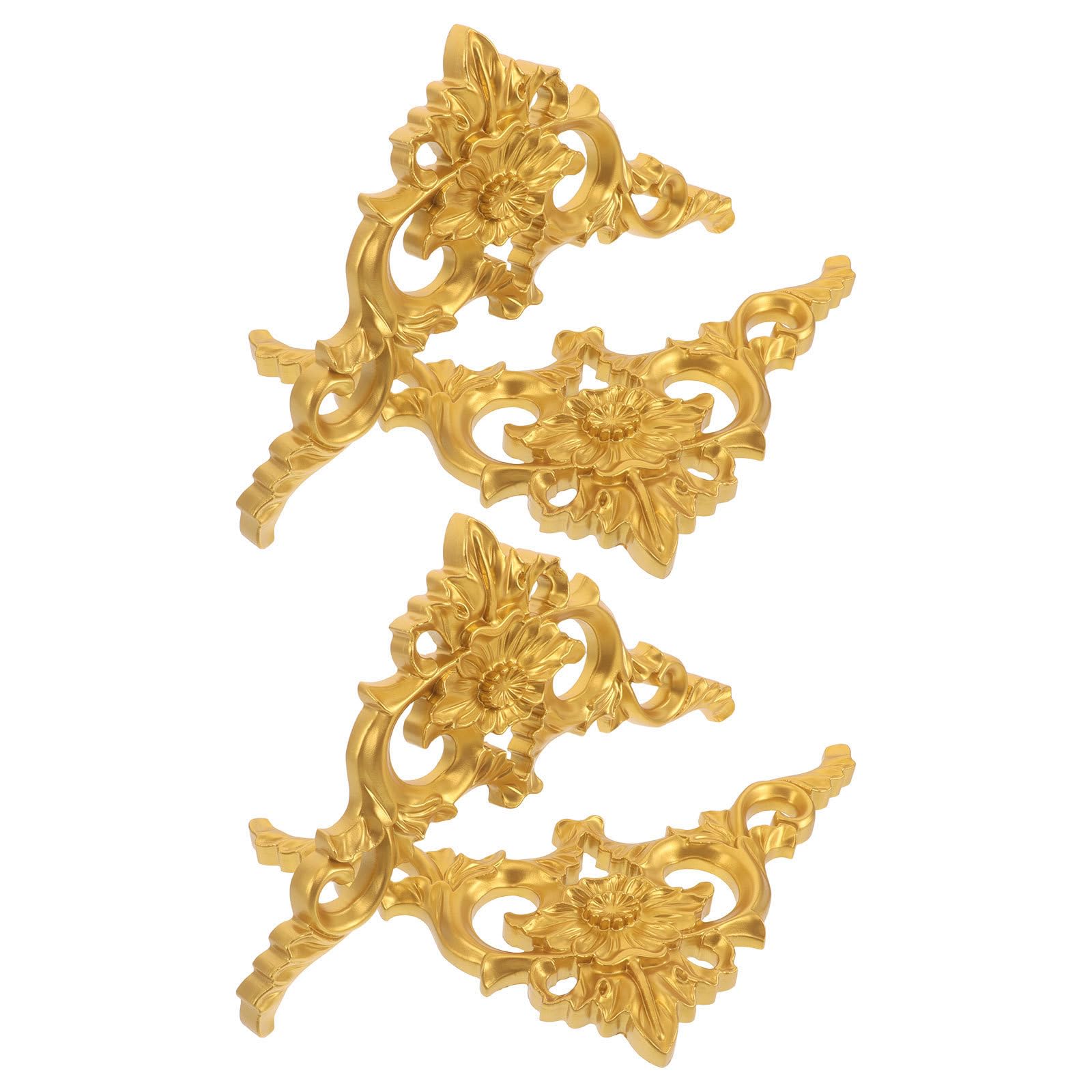 Moldura de techo Healeved estilo europeo rococó dorado exclusivo