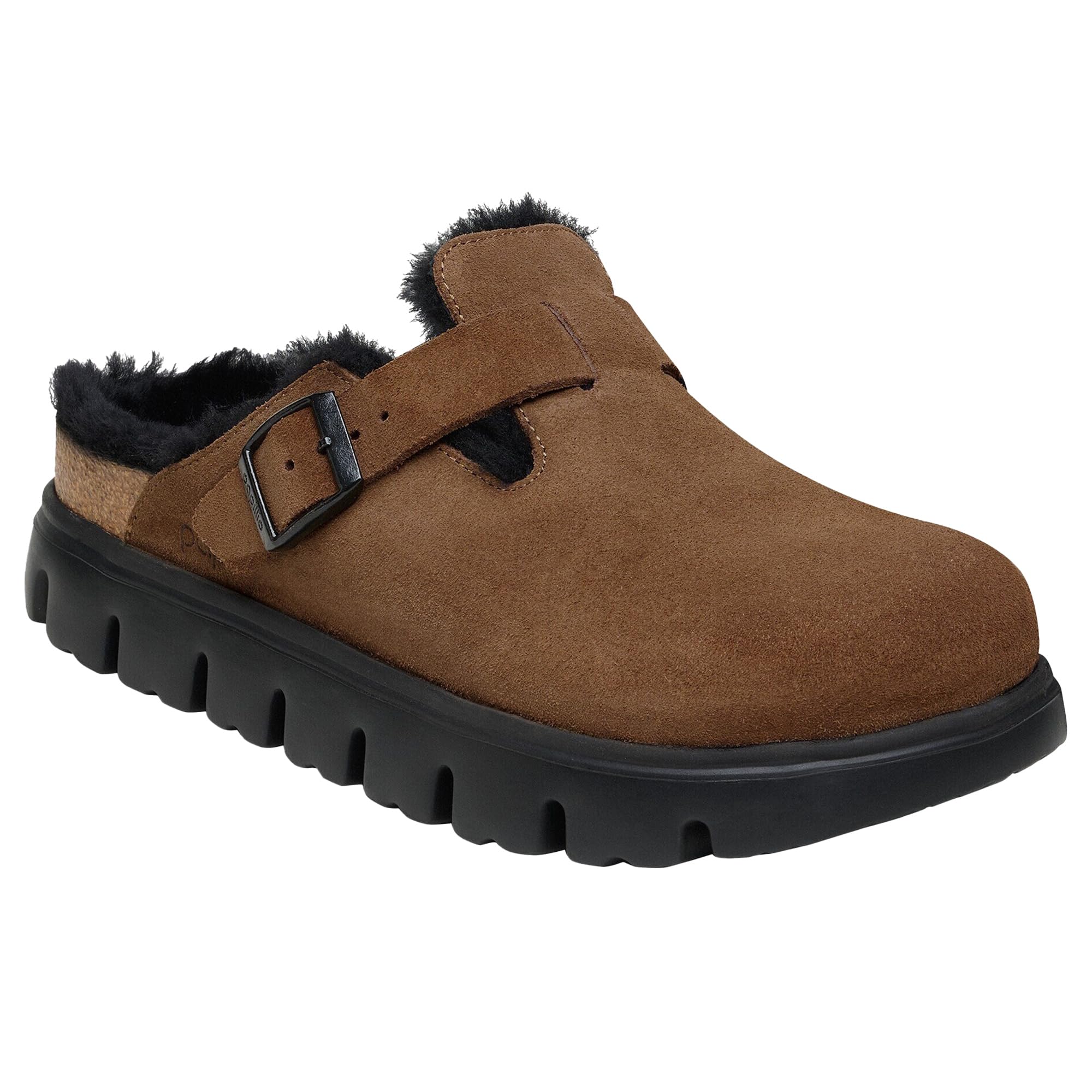 Birkenstock Papillio Women's Boston Chunky Shearling Platform Clogs