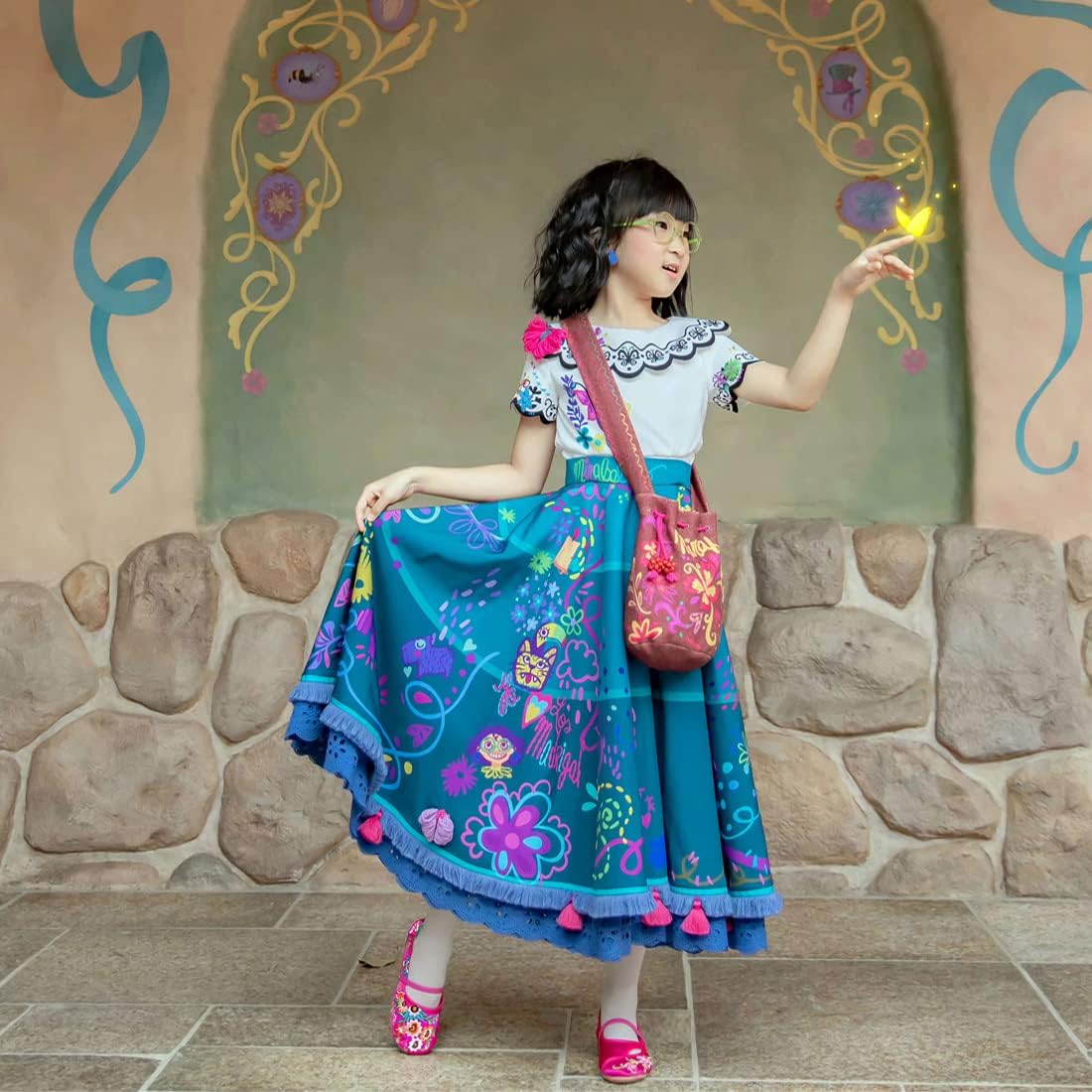 Encanto Mirabel Dress Up Shoes for Girls - Cosplay Isabela Madrigal Princess Costume Shoes - Image 4