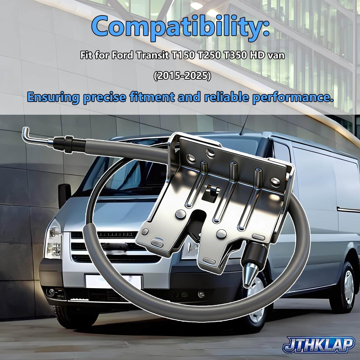 Rear Lower Door Locking Latch Replacement BK3Z-6143289-D BK3Z6143289D Fit for Ford Transit T150 T250 T350 HD 2015-2025 Rear Cargo Double Door Lock Assembly